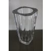 Grand vase en cristal transparent taillé Baccarat 30 cm 22