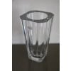 Grand vase en cristal transparent taillé Baccarat 30 cm 25