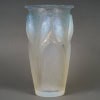 1924 René Lalique – Vase Ceylan Verre Opalescent Patiné Bleu 10