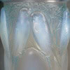 1924 René Lalique – Vase Ceylan Verre Opalescent Patiné Bleu 14