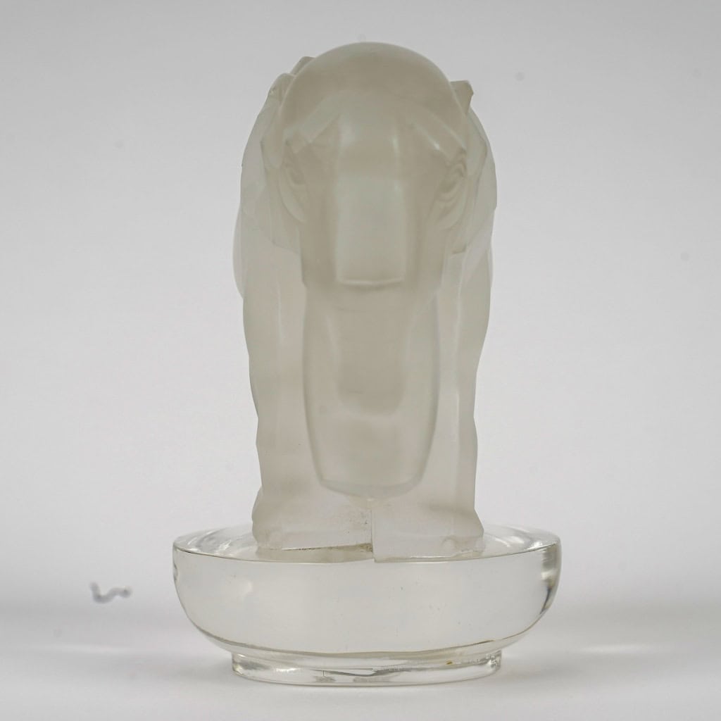 1931 René Lalique – Presse Papiers Toby Eléphant Verre Blanc 6