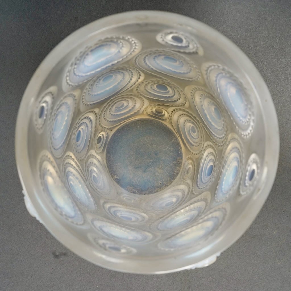 1930 René Lalique – Vase Spirales Verre Opalescent 6