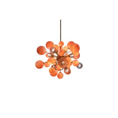 Grand lustre de style Spoutnik en verre de Murano. Travail contemporain. LS57993856T