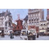 Leon ZEYTLINE Ecole Russe 20è Siècle Vue De Paris Le Moulin Rouge Huile Sur Toile Signée Certificat Catalogue raisonné 7