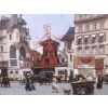 Leon ZEYTLINE Ecole Russe 20è Siècle Vue De Paris Le Moulin Rouge Huile Sur Toile Signée Certificat Catalogue raisonné 8