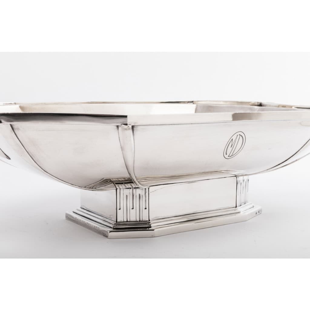 Orfèvre SAVARY – Centre de table en argent massif époque 1930 11