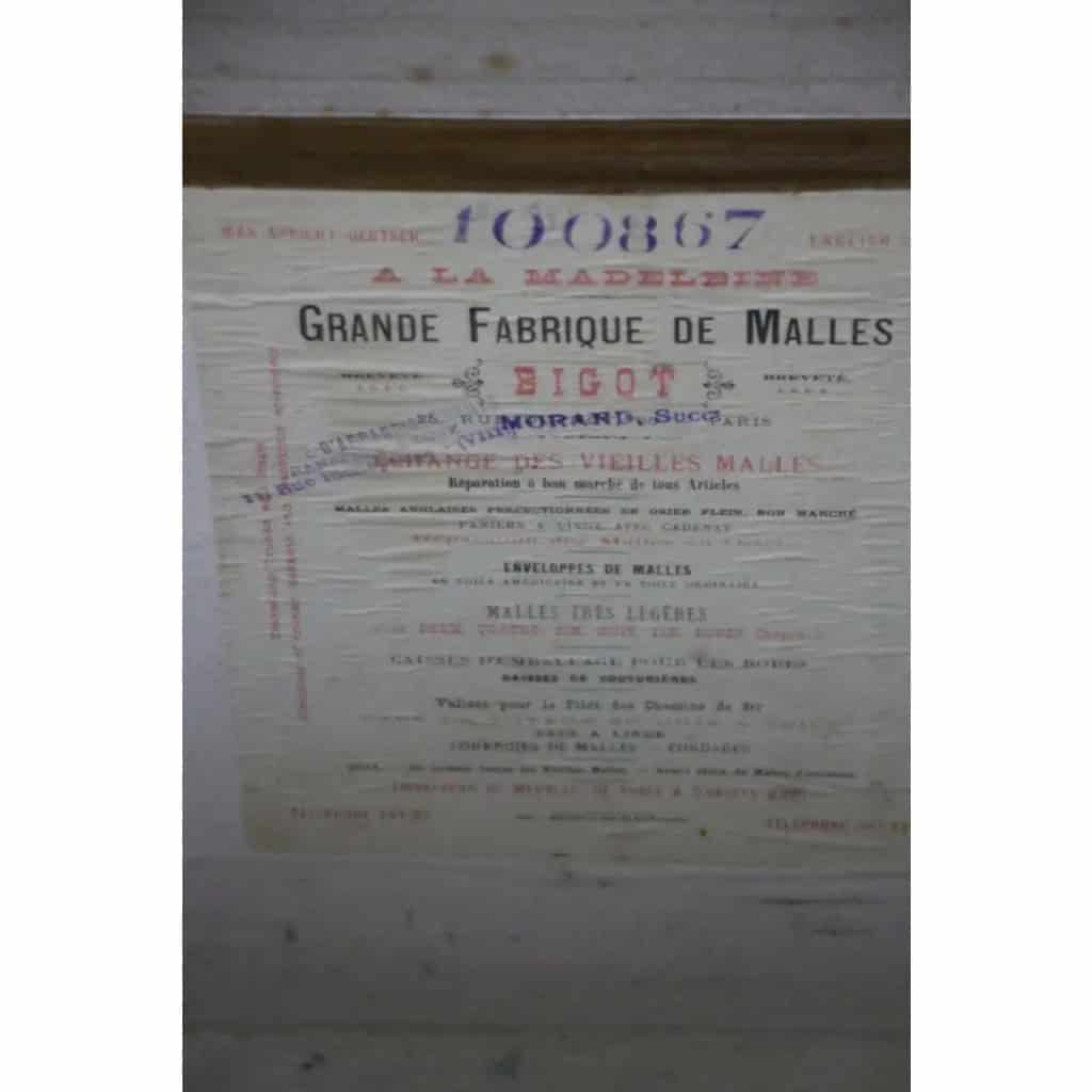 Malle ancienne de voyage par Bigot et Morand 16