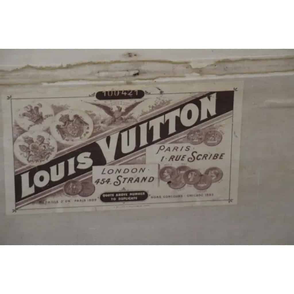 Malle Louis Vuitton à damiers 85 cm , malle Louis Vuitton ancienne ,vers 1890’s 16