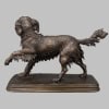 Sculpture – Chien Épagneul À L’ Affût , Ferdinand Pautrot (1832 – 1874) – Bronze 16