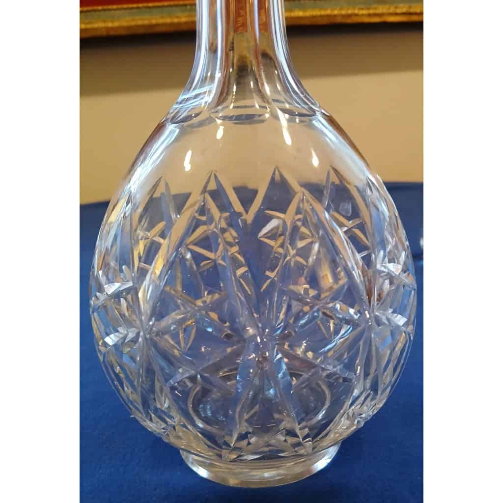 Grande carafe en cristal signée Baccarat modèle Harfleur 8