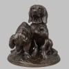 Groupe De Bassets ” Ravageot Et Ravageode ” , Emmanuel Fremiet (1824 -1910) – Bronze 13