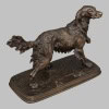 Sculpture – Chien Épagneul À L’ Affût , Ferdinand Pautrot (1832 – 1874) – Bronze 14