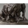 Groupe De Bassets ” Ravageot Et Ravageode ” , Emmanuel Fremiet (1824 -1910) – Bronze 20