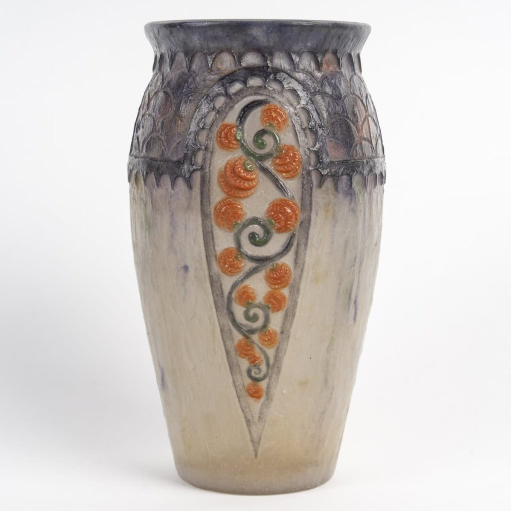 1924 Gabriel Argy Rousseau – Vase Primevères Pâte De Verre 3