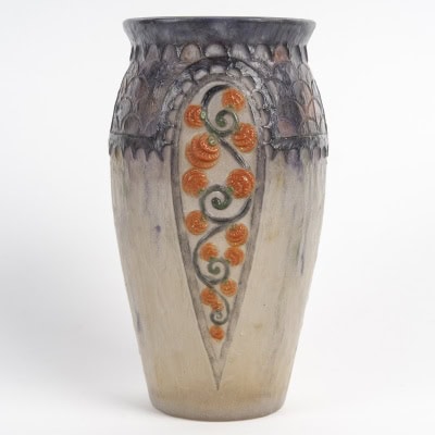 1924 Gabriel Argy Rousseau – Vase Primevères Pâte De Verre