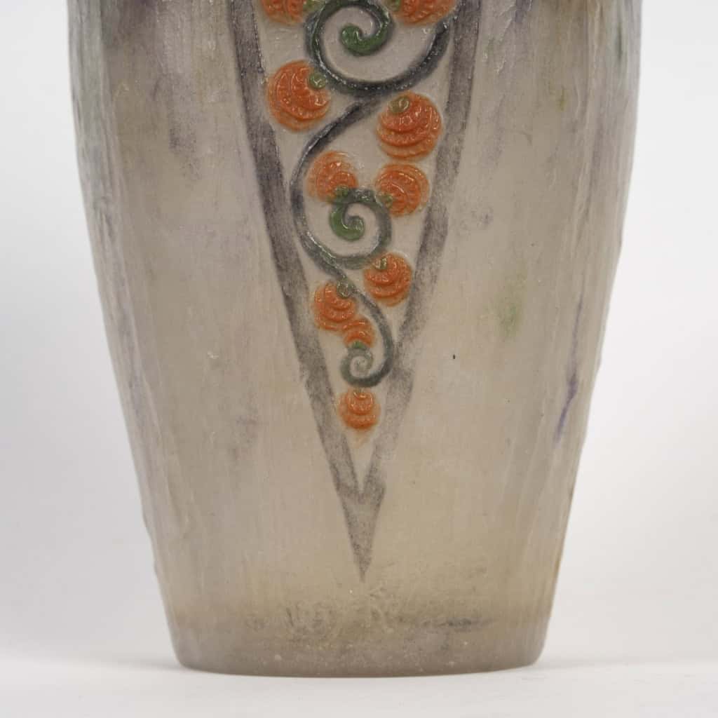 1924 Gabriel Argy Rousseau – Vase Primevères Pâte De Verre 7