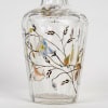 Emile Gallé – Flacon Cristallerie Verre Libellule Abeilles Et Fleurs Emaillées 17