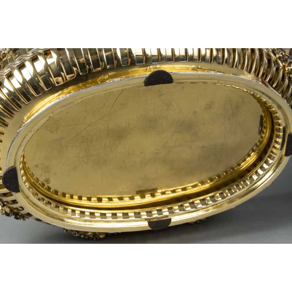 Boin Taburet – CENTRE DE TABLE en vermeil Louis XVI – Epoque XIXe – NAPOLEON III 21