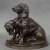 Groupe De Bassets ” Ravageot Et Ravageode ” , Emmanuel Fremiet (1824 -1910) – Bronze 14