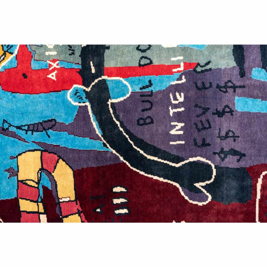 Hand-woven tapestry inspired by Jean-Michel Basquiat. June 2023. LS58795009E 5