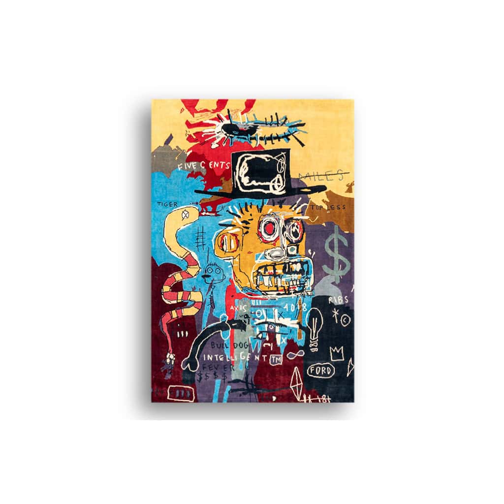 Hand-woven tapestry inspired by Jean-Michel Basquiat. June 2023. LS58795009E 3