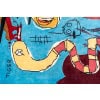 Hand-woven tapestry inspired by Jean-Michel Basquiat. June 2023. LS58795009E 12