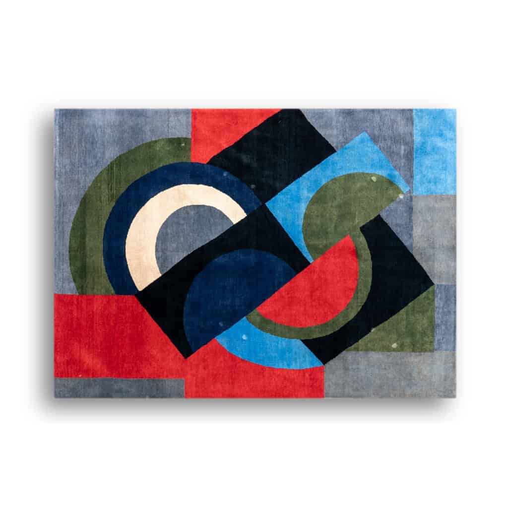 Tapisserie tissée à la main inspirée par Sonia Delaunay. Janvier 2023. LS58065509E 3