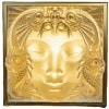 Lalique cristal , Paire de Cubes Décoratif « Masque de Femme «  8