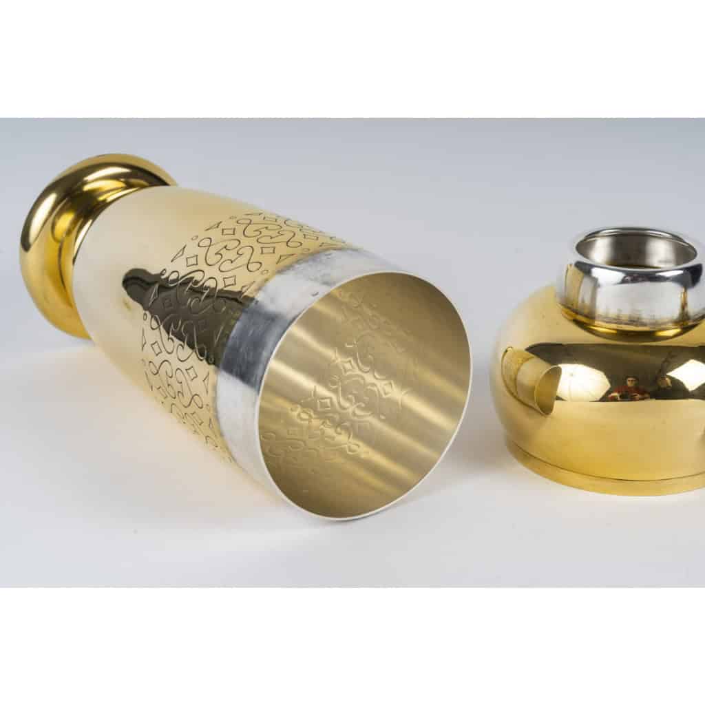 TETARD Frères – SHAKER en Vermeil XXe ART DECO 17