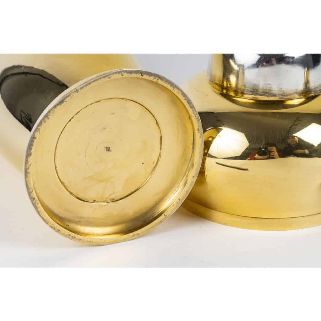 TETARD Frères – SHAKER en Vermeil XXe ART DECO 19