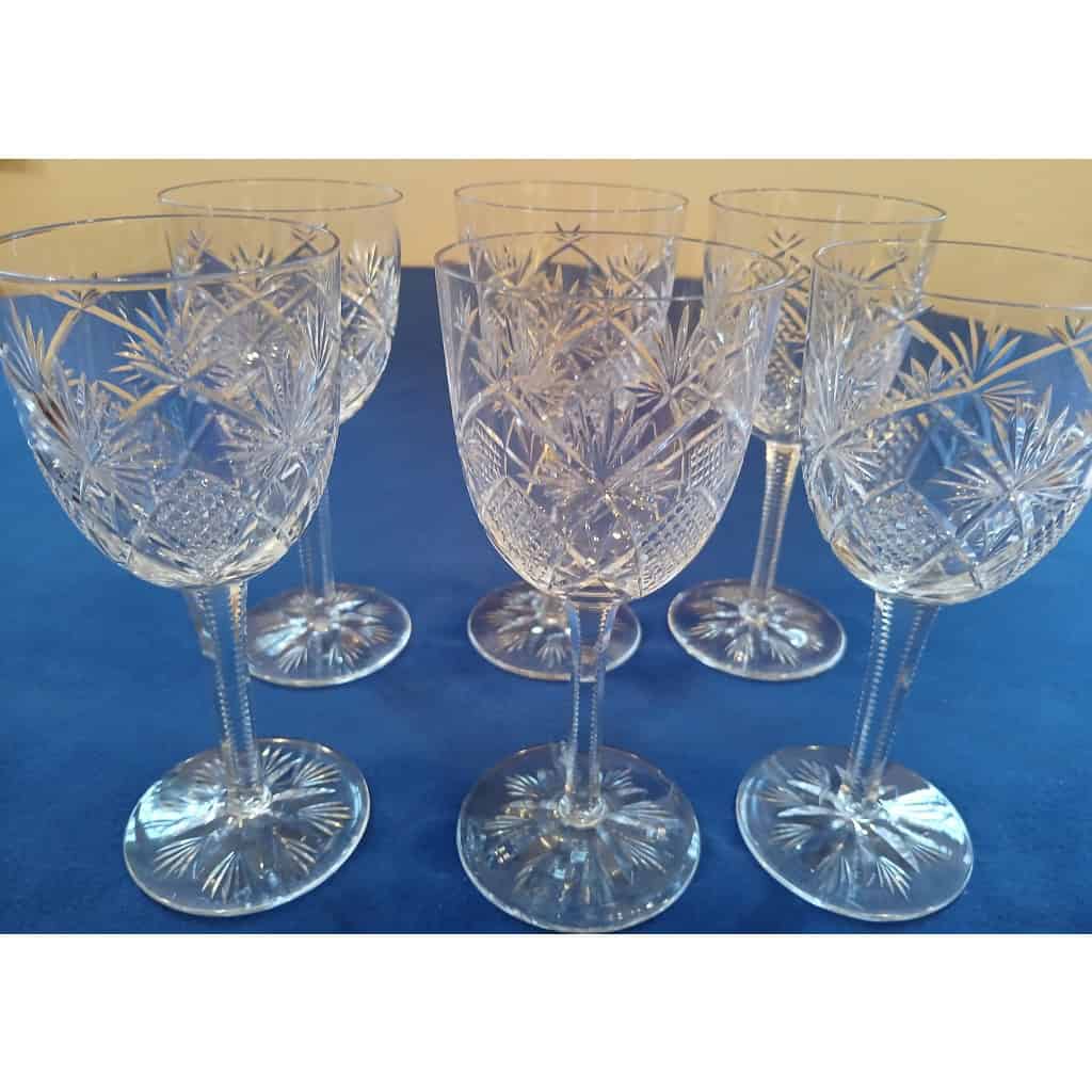 6 grands verres à eau Baccarat modèle forme 10833,10834 3