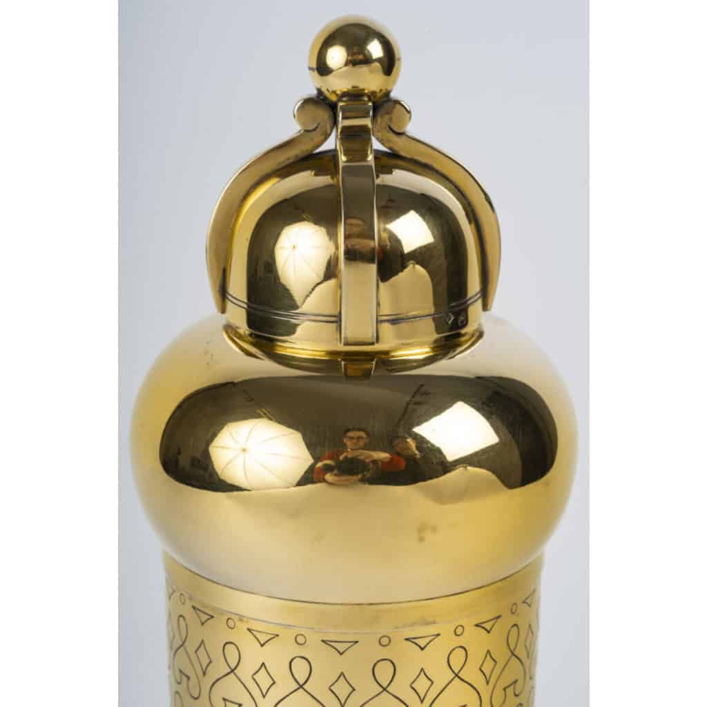 TETARD Frères – SHAKER en Vermeil XXe ART DECO 5