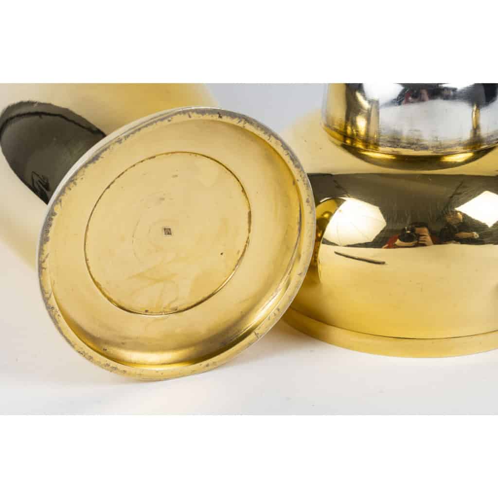 TETARD Frères – SHAKER en Vermeil XXe ART DECO 11