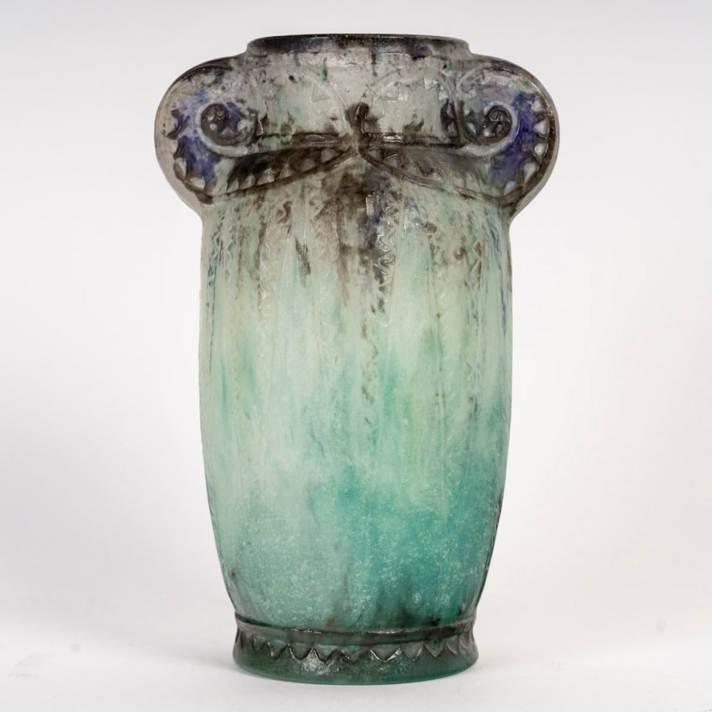 1924 Gabriel Argy Rousseau – Vase Thèbes Pâte De Verre 3