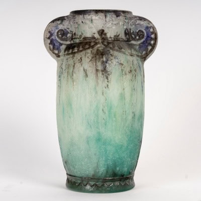 1924 Gabriel Argy Rousseau – Vase Thèbes Pâte De Verre