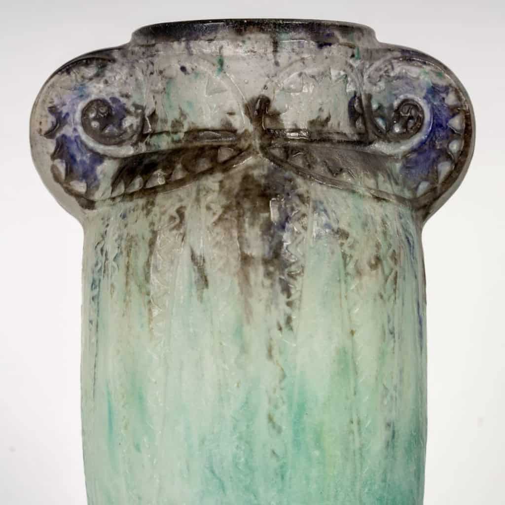 1924 Gabriel Argy Rousseau – Vase Thèbes Pâte De Verre 4