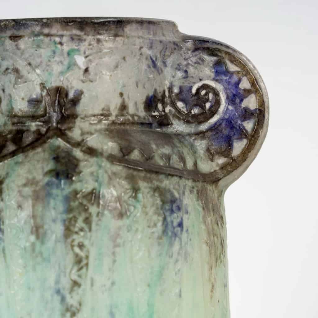 1924 Gabriel Argy Rousseau – Vase Thèbes Pâte De Verre 6