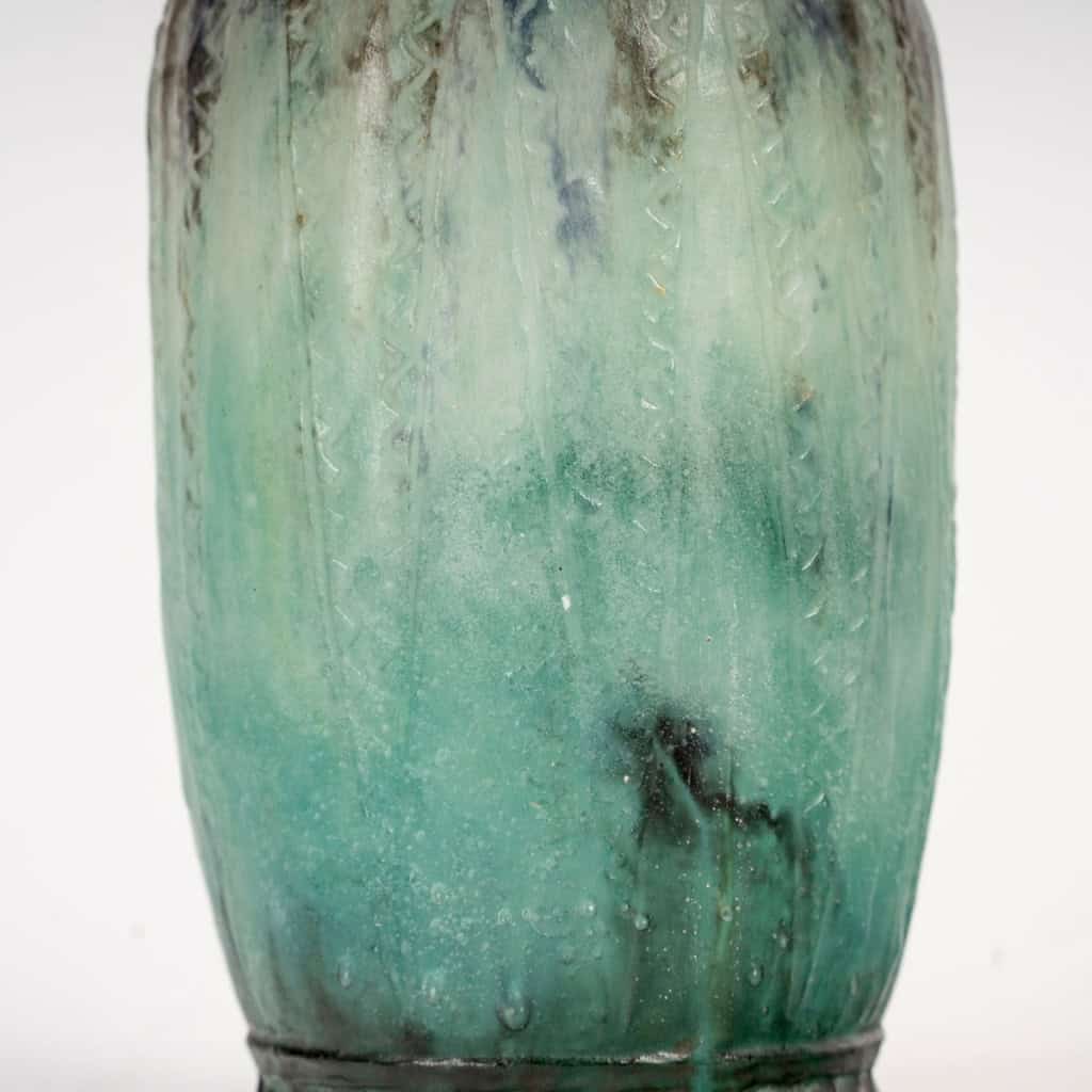 1924 Gabriel Argy Rousseau – Vase Thèbes Pâte De Verre 7