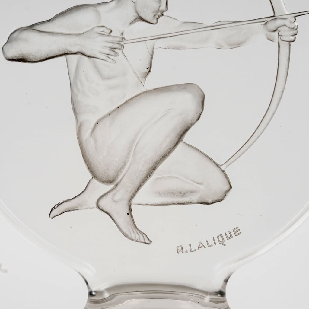 1926 René Lalique – Mascotte Automobile Archer Verre Blanc 6