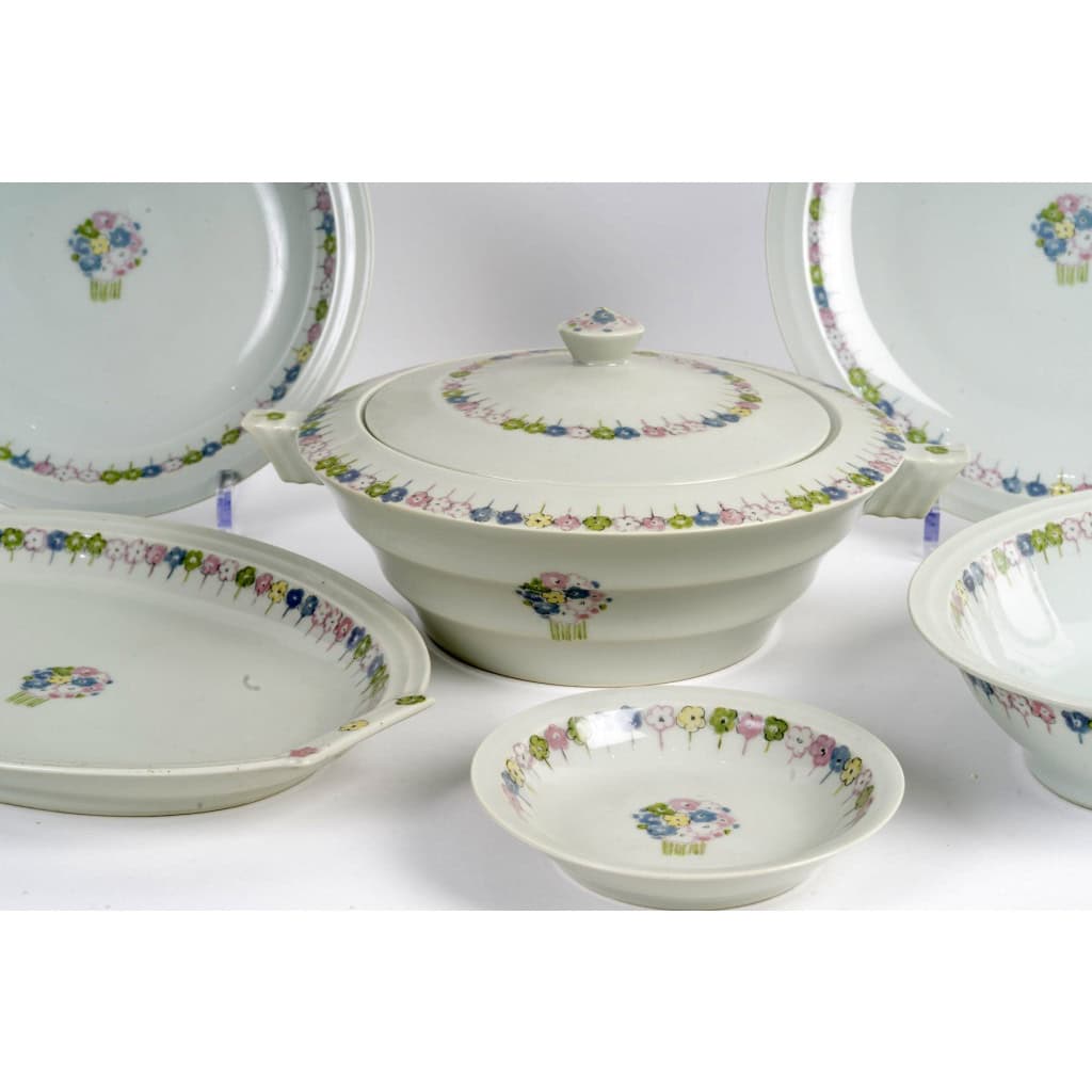 Suzanne Lalique Et Haviland – Service Nicole Porcelaine Céladon – 35 pièces 4