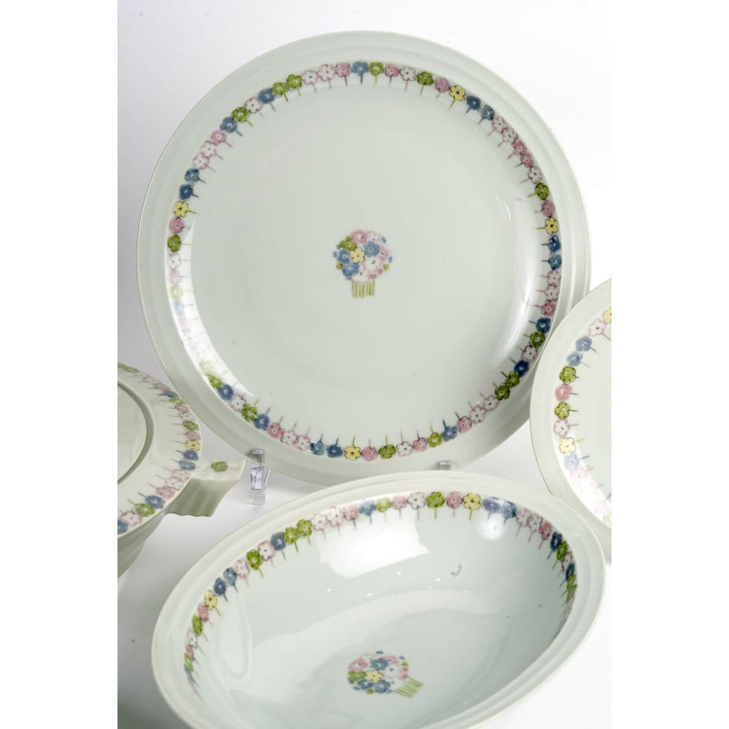 Suzanne Lalique Et Haviland – Service Nicole Porcelaine Céladon – 35 pièces 5