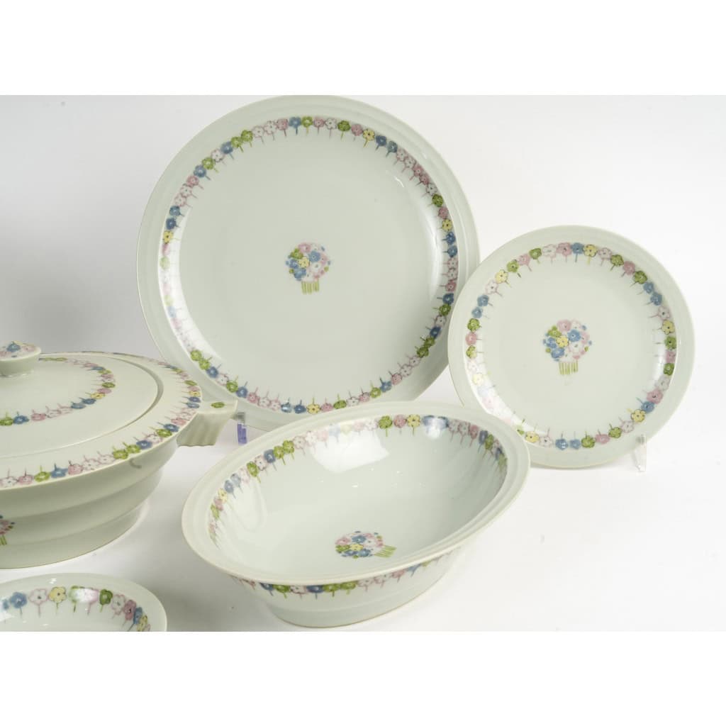 Suzanne Lalique Et Haviland – Service Nicole Porcelaine Céladon – 35 pièces 7