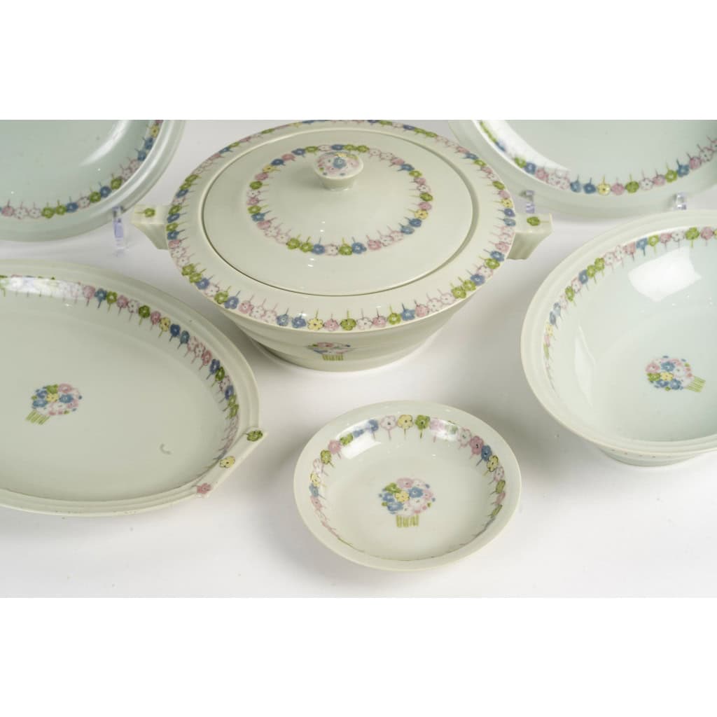 Suzanne Lalique Et Haviland – Service Nicole Porcelaine Céladon – 35 pièces 8