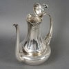 1900 Alphonse Debain – Service Thé Café Art Nouveau Papyrus Argent Massif 29