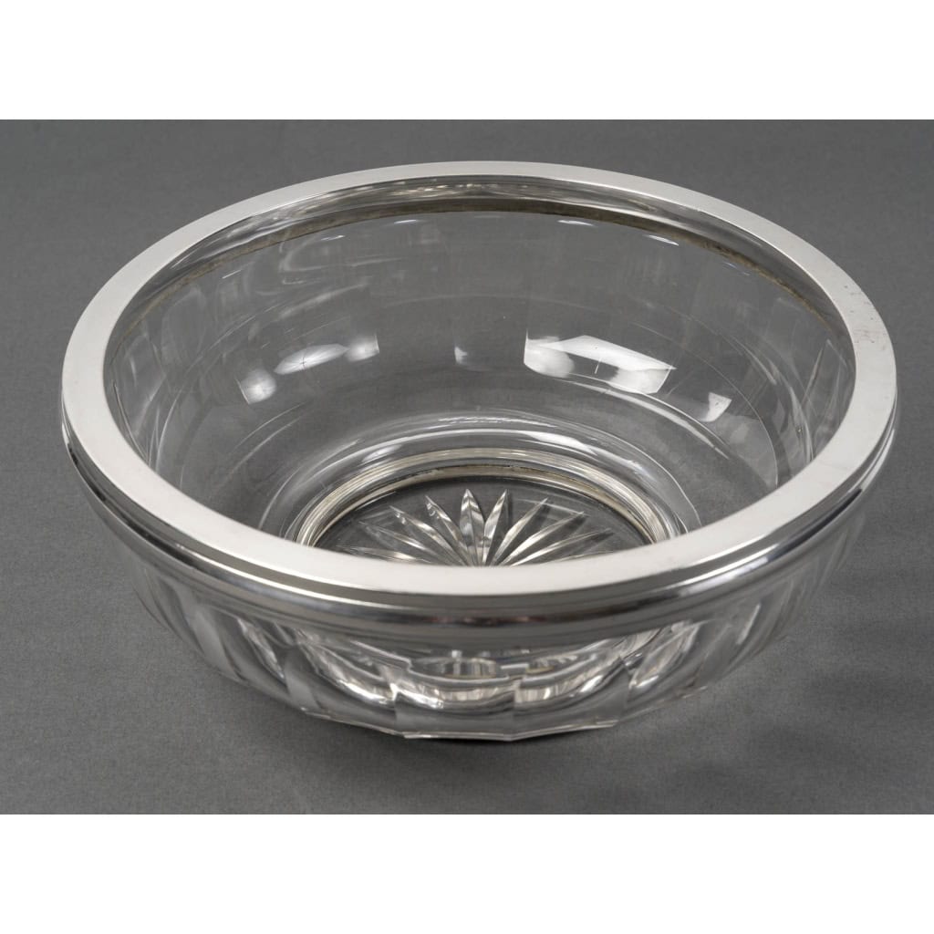 BACCARAT – BOL A CAVIAR EN CRISTAL TAILLE DEUX PIECES XXè ART DECO 4