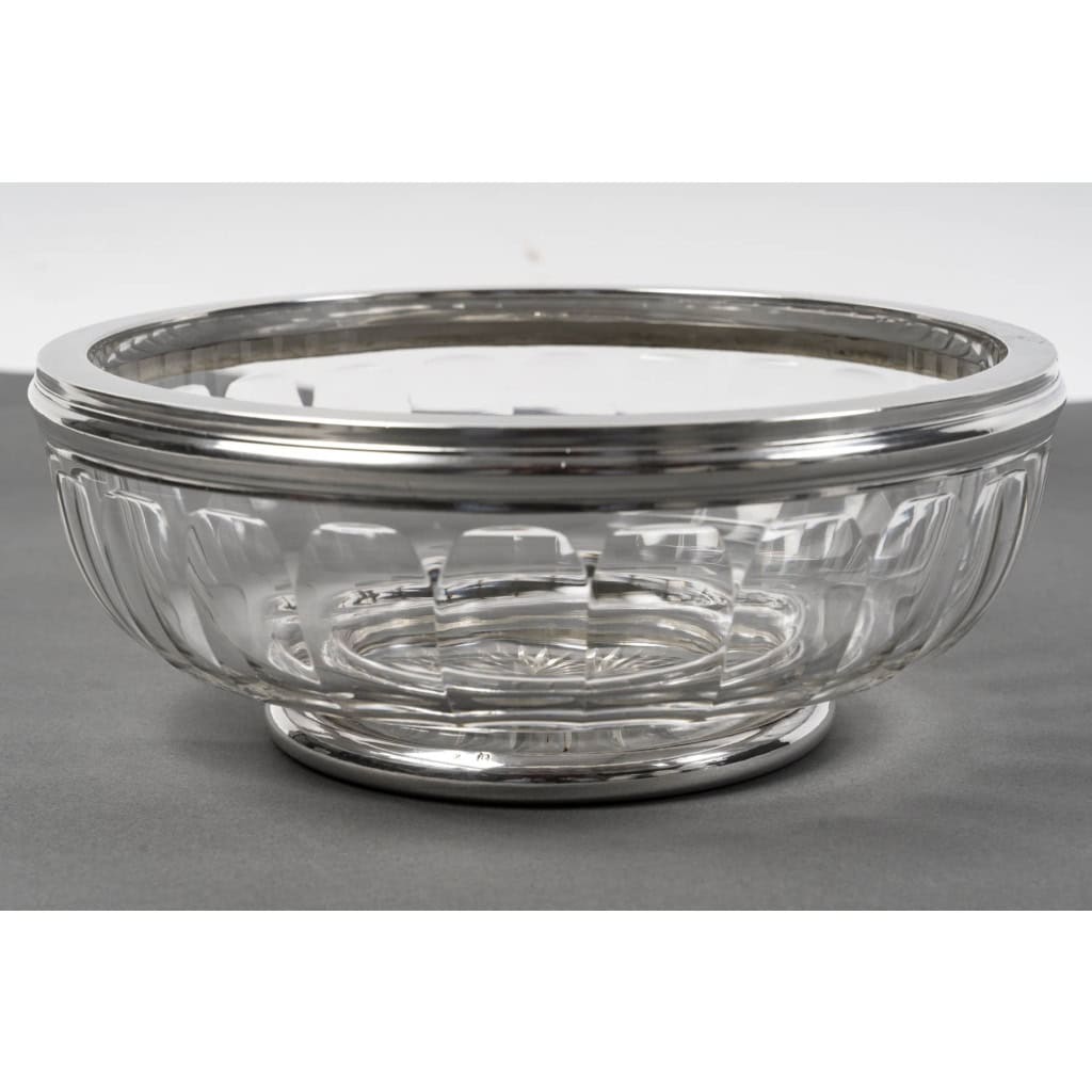 BACCARAT – BOL A CAVIAR EN CRISTAL TAILLE DEUX PIECES XXè ART DECO 6