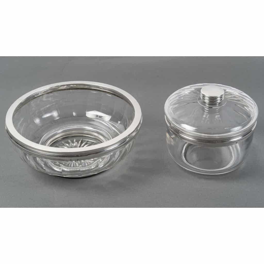 BACCARAT – BOL A CAVIAR EN CRISTAL TAILLE DEUX PIECES XXè ART DECO 9