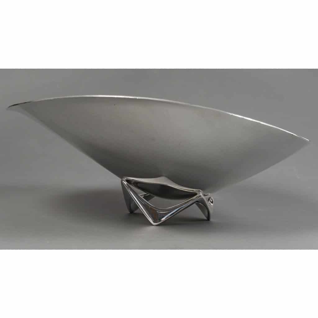 Orfèvre G. Jensen – designer H. Koppel – Centre de table en argent massif XXe 5