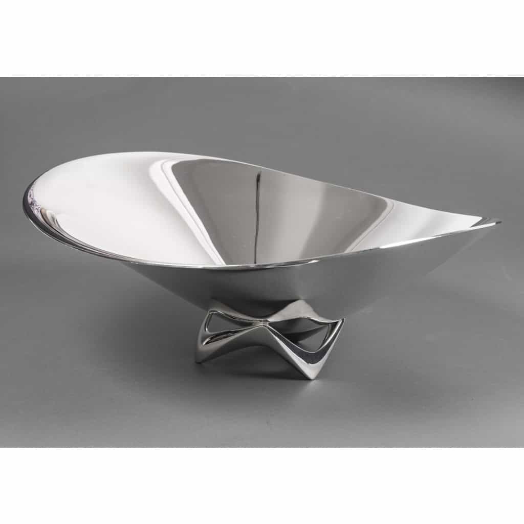 Orfèvre G. Jensen – designer H. Koppel – Centre de table en argent massif XXe 8