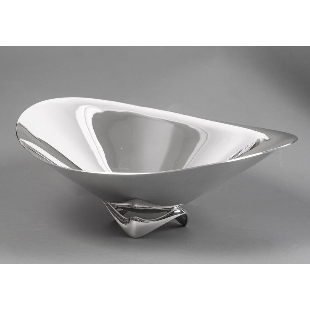 Orfèvre G. Jensen – designer H. Koppel – Centre de table en argent massif XXe 10